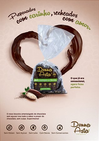 BISCOITO CHOCOLATE ZERO AÇUCAR E S/GLUTEN