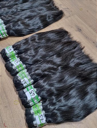 Cabelo humano Liga Prata 50cm 100gr