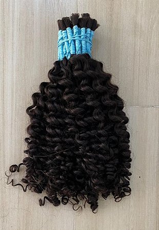 Cabelo humano cacheado nº2 65cm