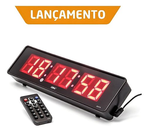 Relógio Led Digital Parede Mesa Com Controle 2113 - PaakShop - Suas compras  com um novo olhar!
