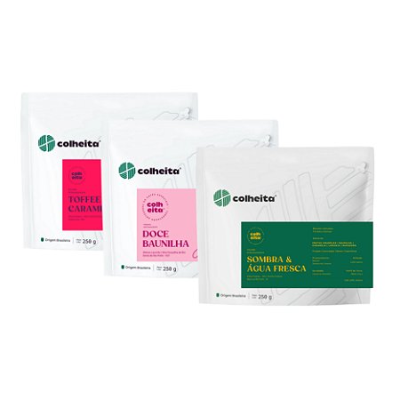 [ Kit Degustação 3 Cafés ] Lançamentos do Joabe