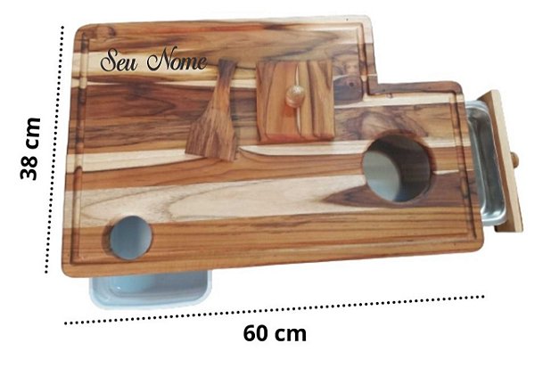 Master Grill Tábua Inteligente para Churrasco Personalizada a Laser