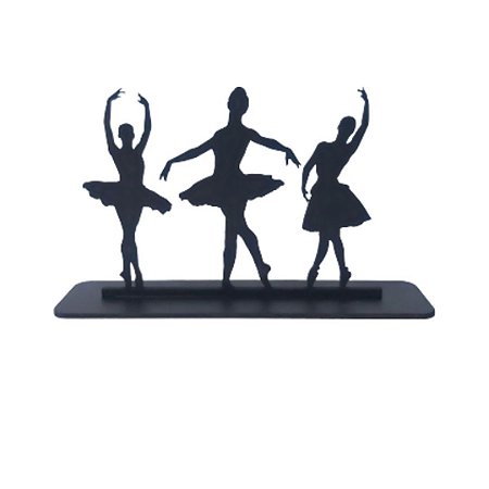 Bailarinas Display de Mesa Preto Fosco