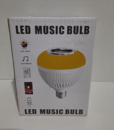 LED MUSIC BULB - Lâmpada De Led Com Bluetooth E Caixa De Som