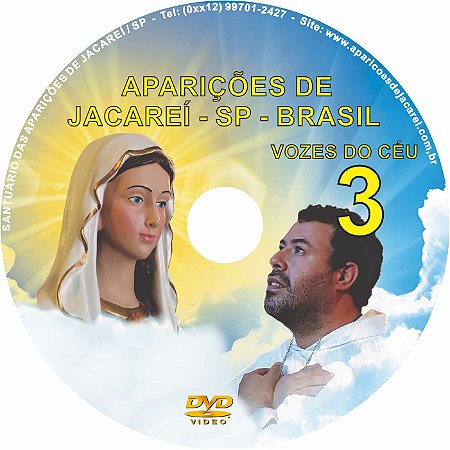 DVD VOZES DO CÉU 03- Filme 1 das Aparições de Jacareí ao Vidente Marcos Tadeu
