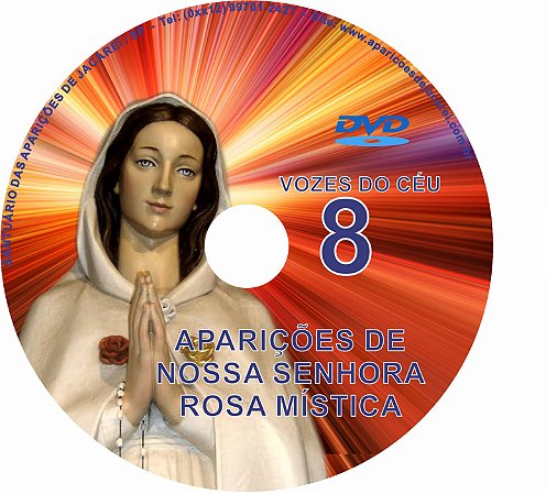 DVD VOZES DO CÉU 08- Filme das Aparições de Nossa Senhora Rosa Mística à Vidente Pierina Gilli em Montichiari- Itália