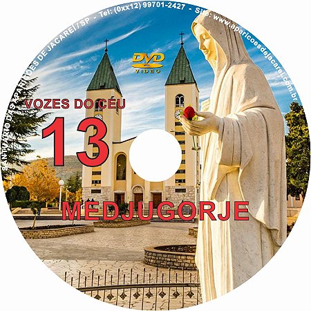 DVD VOZES DO CÉU 13- Filme 3 das Aparições de Nossa Senhora em Medjugorje, Bosnia Herzegovina a seis videntes