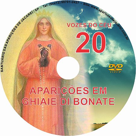 DVD VOZES DO CÉU 20- Filme das Aparições de Nossa Senhora à Vidente Adelaide Roncalli em Ghiai di Bonate- Itália