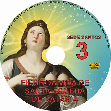 DVD SEDE SANTOS 03- VIDA DE SANTA ÁGUEDA DE CATÂNIA