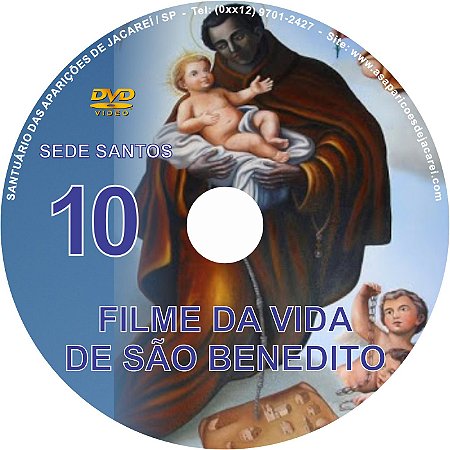 DVD SEDE SANTOS 10- VIDA DE SÃO BENEDITO