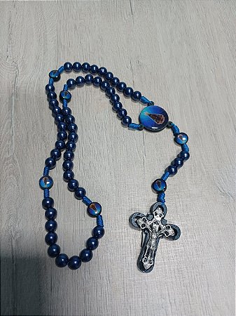 TERÇO DE CONTAS AZUL DE NOSSA SENHORA APARECIDA