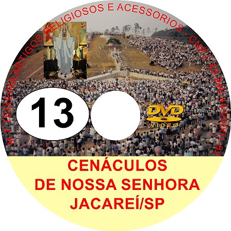 DVD DE CENÁCULO DAS APARIÇOES DE JACAREI N13