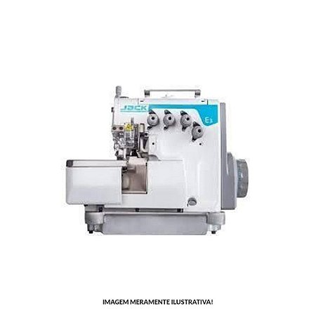 Máquina de Costura Overlock - 4 Fios e 2 Agulhas sem BK - JK-E3-4M523BK - Jack - Direct Drive - 220V