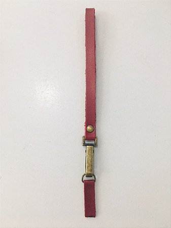 Alça p/ bolsa de mão - Bordô - 1x15cm - Ouro velho