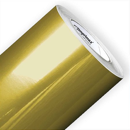 Vinil Adesivo Metalizado Dourado - 20x50