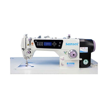 Máquina de Costura Reta Eletrônica Direct Drive - SA- DS-6610D - Sansei - Aquarela - 220V + BRINDES