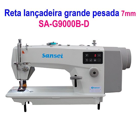 Máquina de Costura Reta Pesada Direct Drive - SA-G9000B/D - Sansei - Lançadeira Grande - 220V 7,5mm