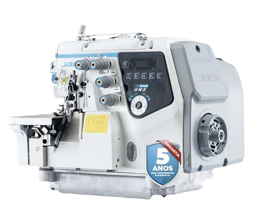 MAQUINA OVERLOQUE PONTO CADEIA COM CHIP DE INTELIGENCIA ARTIFICAL JACK C7-4-URUS 220v