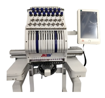 Lançamento Maquina De Bordado 1 Cabeça, 15 Agulhas Js-c1501 Jakesew Branco