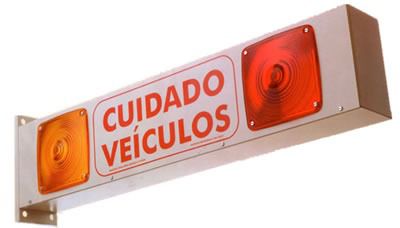 Sinalizador Garagem com lâmpadas Led