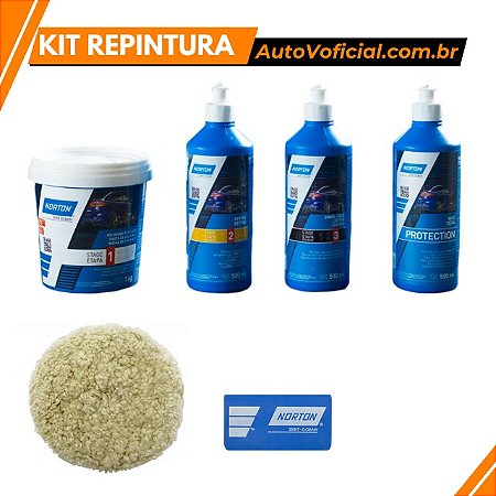 KIT Polimento Repintura Norton - 6 ítens