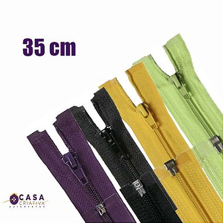 ZIPER NYLON GROSSO DEST. - 35CM - Nº5 - PCT C/100 UNID.