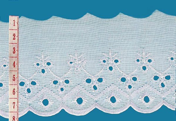 BORDADO INGLÊS LESE CTL-482 8.0 CM  - ROLO C/13.7 METROS