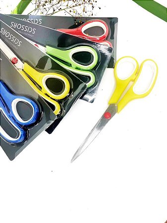 TESOURA MULTIUSO COLORIDA - TAM 8,5'' - UNIDADE