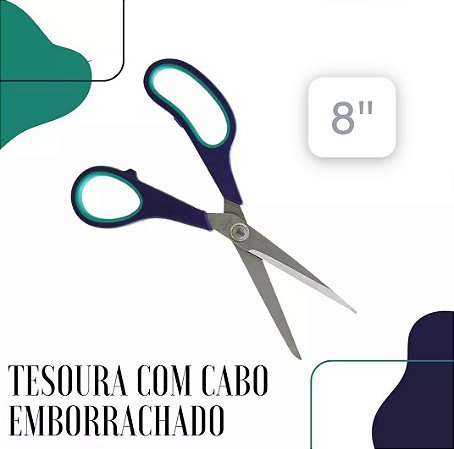 TESOURA MULTIUSO - TAM 08`` - PACOTE C/12 UNIDADES