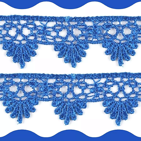 Renda Guipir CHL-016 - 2.5 Cm -  Rolo C/13.7 Mts Cor:Azul-Royal