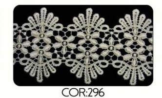 Renda Guipir CHL-055 10.0 Cm -  Rolo C/13.7 Mts Cor:Natural