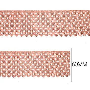 Renda Guipir CHL-160 - 6.0 Cm -  Rolo C/13.7 Metros Cor:Salmao