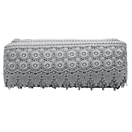 Renda Guipir CHL-427 9.5 Cm -  Rolo C/13.7 Metros Cor: Prata