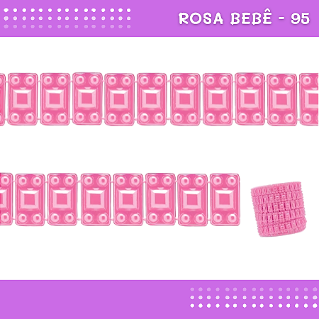 Galão Perolado Aljofre - SPF-29 - Rolo C/10 mts COR:ROSA BEBE-95