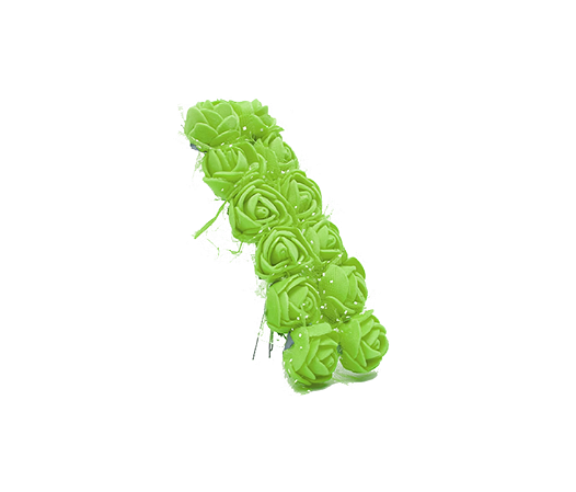 Rosinha De E.V.A P/ Artesanato - Pct C/144 Unid. Cor:VERDE-LIMAO-225