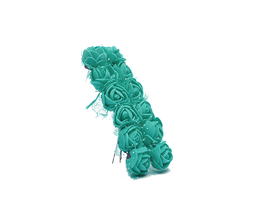 Rosinha De E.V.A P/ Artesanato - Pct C/144 Unid. Cor:TURQUESA-ESCURO-349