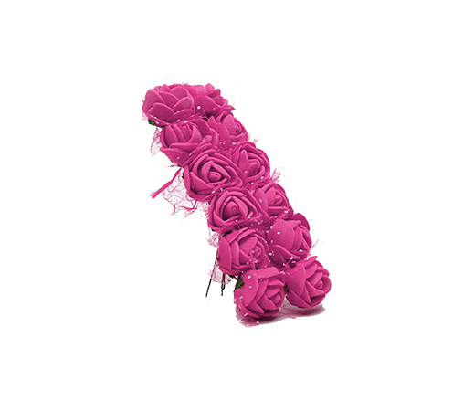 Rosinha De E.V.A P/ Artesanato - Pct C/144 Unid. Cor:PINK-312