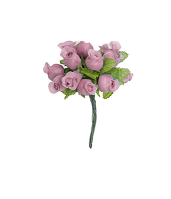 Mini Florzinha De Plastico - Pct C/ 144 Unid. Cor:ROSE-135