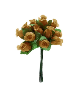 Mini Florzinha De Plastico - Pct C/ 144 Unid. Cor:CARAMELO-267