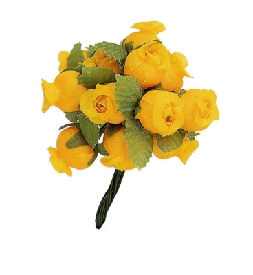 Mini Florzinha De Plastico - Pct C/ 144 Unid. Cor:AMARELO-OURO-110