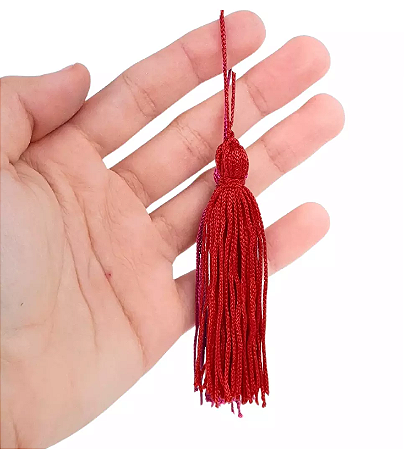 20 Pingentes De Seda Tassel - 7.0 Cm COR:VERMELHO-145