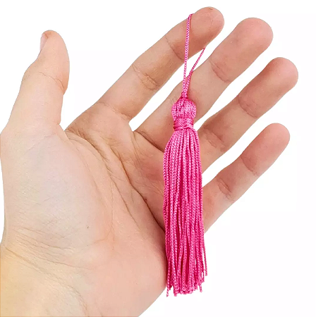 10 Pingentes De Seda Tassel - 7.0 Cm COR:PINK-312