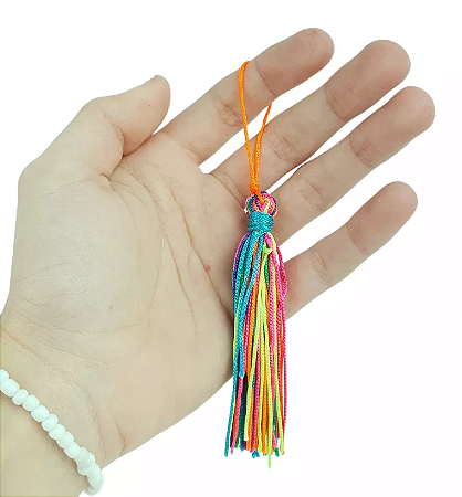 10 Pingentes De Seda Tassel - 7.0 Cm COR:MULT-ESCURO