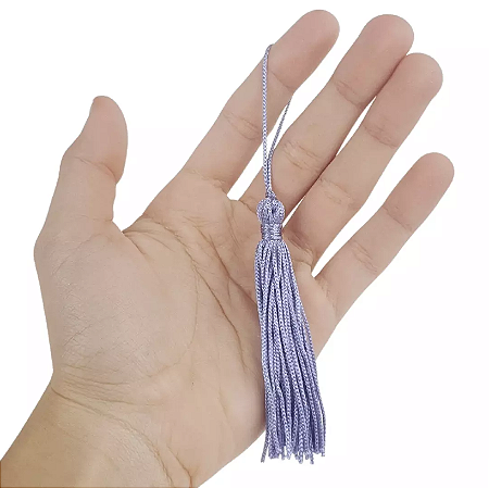 10 Pingentes De Seda Tassel - 7.0 Cm COR:LILAS-ESCURO-166