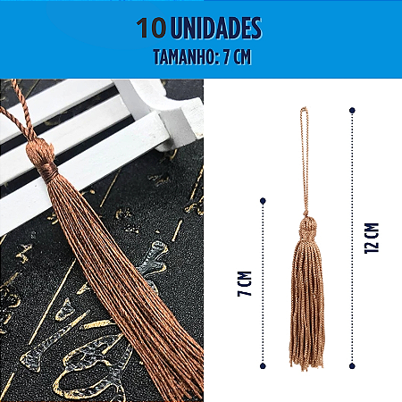 10 Pingentes De Seda Tassel - 7.0 Cm COR:LILAS-164