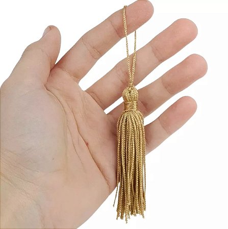100 Pingentes De Seda Tassel - 7.0 Cm COR:CARAMELO-267