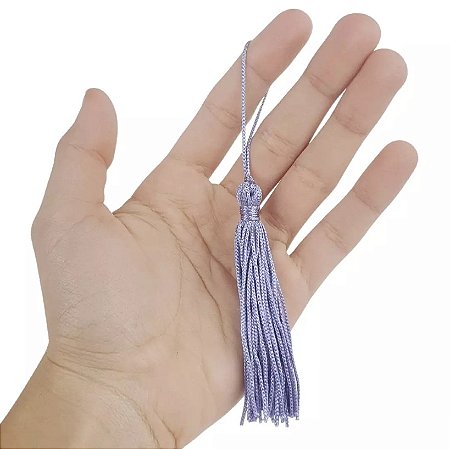 100 Pingentes De Seda Tassel - 7.0 Cm COR:LILAS-ESCURO-166