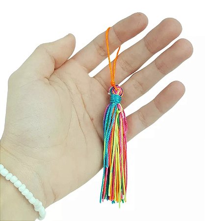 100 Pingentes De Seda Tassel - 7.0 Cm COR:MULT-ESCURO