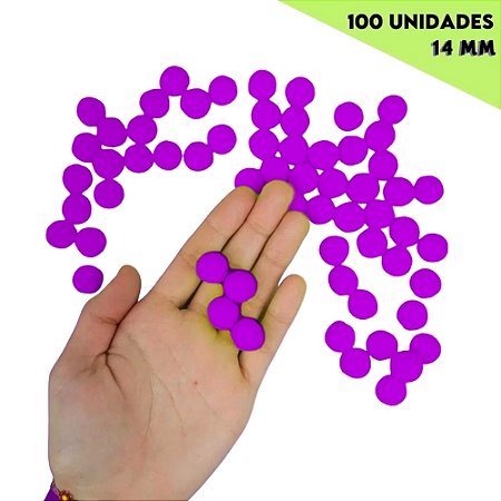 Pom Pom Fofinho Solto - 14mm - Pct C/ 100 Unid. COR: FUCSIA-06