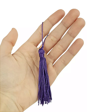 50 Pingentes De Seda Tassel - 7.0 Cm COR:ROXO-218